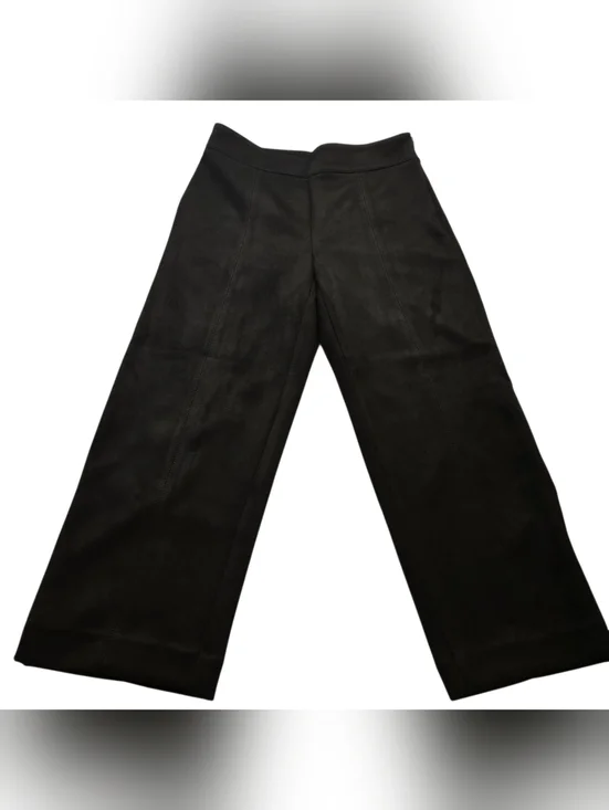 Ann Taylor Petite Black Wide Leg Pants High Rise Size 2P - Picture 1 of 4